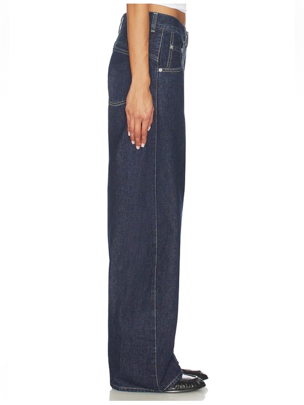 NWT $110 Levi's X Revolve Super Baggy Barrel Jeans 27X32 Blue - Picture 3 of 12
